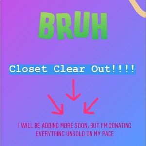 Deleting everything unsold in my closet